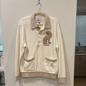 TomBolo Fleece Pullover with Cheetah Embroidery - as seen on JayZ